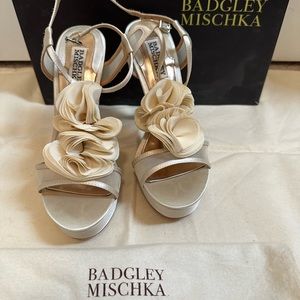Badgley Mischka heels with floral detail